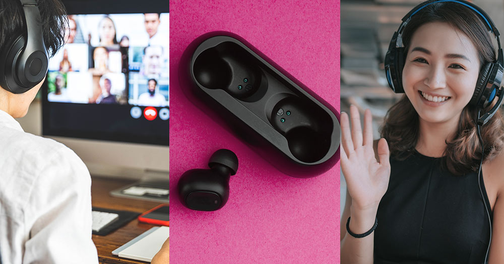 Headphones for meetings in video conferencing