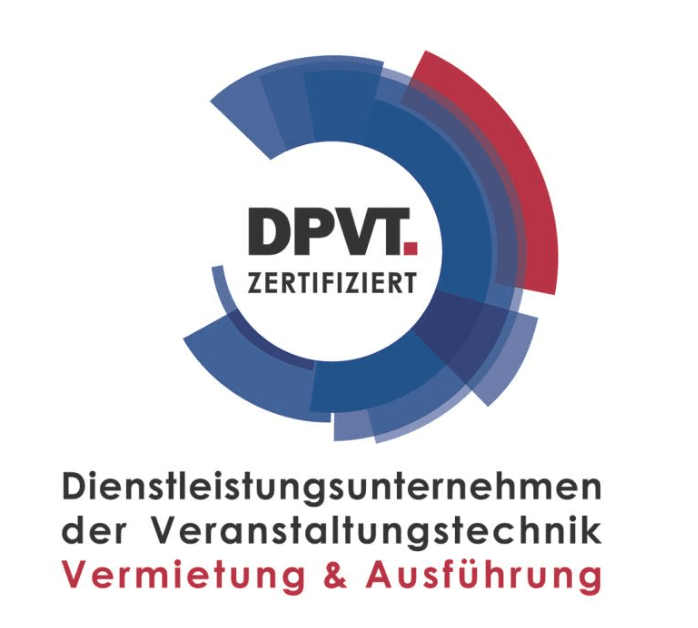 DPVT Zertifizierung Logo - PCS betreut seit 1995 Konferenzen und Tagungen in aller Welt. Wir sind Ansprechpartner für die Miete, den Kauf und die Betreuung von Dolmetscheranlagen, Konferenz- und Medientechnik.