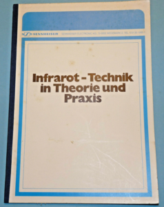 Historical booklet from Sennheiser about infrared technology from 1980 - here: Book Cover