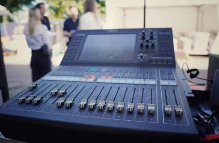 Event technology rental: Mixer at an event