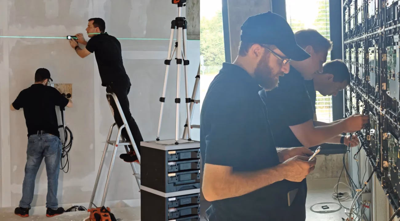 led videowall installation verkauf vermietung – PCS Konferenztechnik bietet maßgeschneiderte LED-Videowall Lösungen für Events, Konferenzen und Unternehmen – von Beratung über Installation bis zur Wartung, alles aus einer Hand.