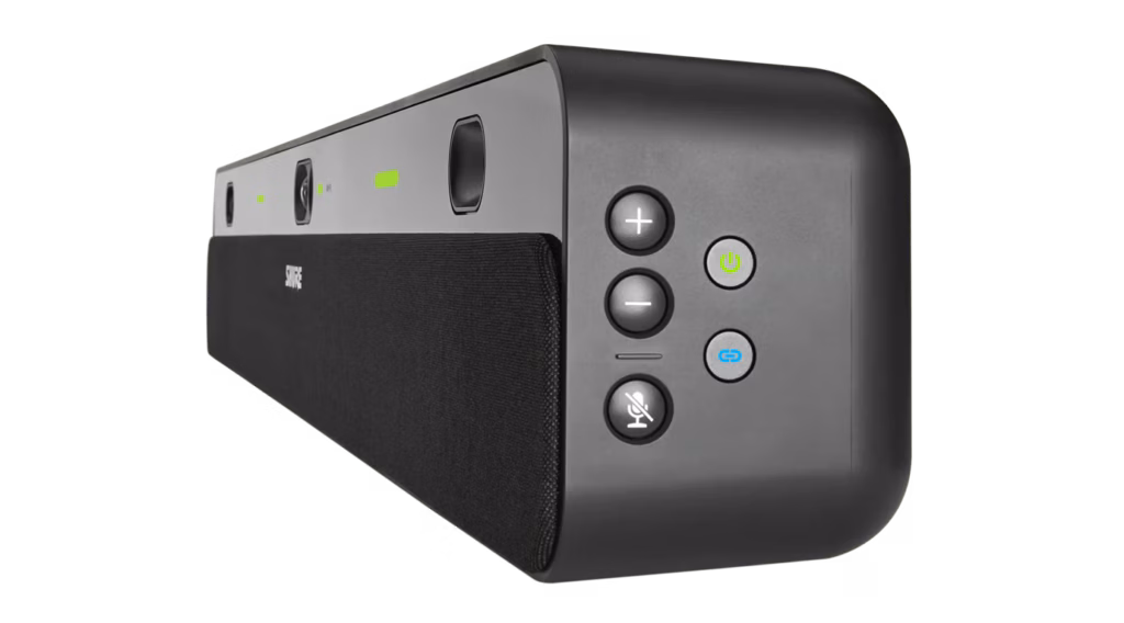 Shure IntelliMixBarPro görüntülü sesli konferans odası e1769583940225 – Shure IntelliMix Bar Pro, profesyonel mikrofon teknolojisini, hoparlörleri ve kamerayı modern, hibrit konferans odaları için ideal olan hepsi bir arada tek bir video barda – birleştirir. Akıllı sinyal işleme, otomatik görüntü kırpma ve isteğe bağlı dokunmatik panel, herhangi bir toplantı odasını net, anlaşılır video konferans için güçlü bir toplantı odasına dönüştürür.