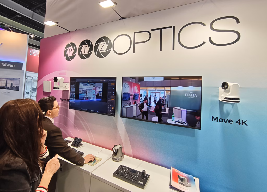 ptz optics &ndash; Heute am 3. Februar hat die größte Edition der ISE –  gemessen an Ausstellungsfläche, Ausstellerzahl und erwarteten Besucherzahlen – eröffnet. Unsere Kollegen vor Ort und in den digitalen Nachrichtenkanälen suchen die ISE nach Neuheiten ab.
